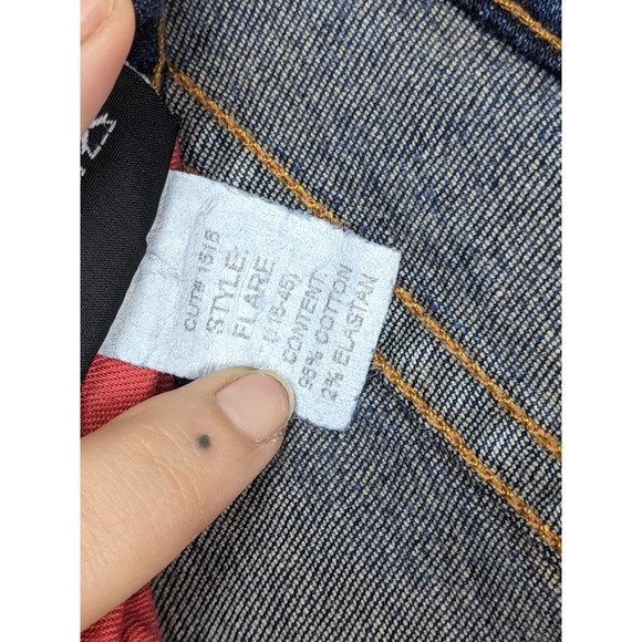 Red Engine Vintage Original Denim Mid Rise Flare Jeans Size 27 - Picture 4 of 7